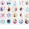 40Sheets Cartoon Frozen Temporary Tattoos Birthday Themed Party Supplies Decoration Favors Cartoon Cute Ice Princess Sticker for Teens Home Activity Prizes Carnival Christmas Rewards (FRO40) view 3