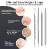 Titanium Alloy Pimple Popper Tool kit Blackhead Remover Comedone Extractor Kit with Box for Easily Remove blackheads, Acne, Blemishes, Whiteheads, pimples and Papules from The face and Bonus Gift view 3