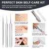 Titanium Alloy Pimple Popper Tool kit Blackhead Remover Comedone Extractor Kit with Box for Easily Remove blackheads, Acne, Blemishes, Whiteheads, pimples and Papules from The face and Bonus Gift view 4