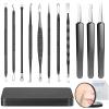 Pimple Popper Tool kit Blackhead Remover Comedone Extractor Kit with Box for Easily Remove blackheads, Acne, Blemishes, Whiteheads, pimples and Papules from The face and Bonus Gift -11pcs view 2