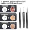 Pimple Popper Tool kit Blackhead Remover Comedone Extractor Kit with Box for Easily Remove blackheads, Acne, Blemishes, Whiteheads, pimples and Papules from The face and Bonus Gift -11pcs view 3