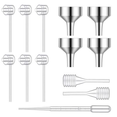 13Pcs Perfume Dispenser Transfer Perfumes Refill Pump Tools with Box 6 Refills Pump, 4 Funnel, 3 Dropper for Travel Bottle Perfumes