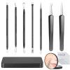 Pimple Popper Tool kit Blackhead Remover Comedone Extractor Kit with Box for Easily Remove blackheads, Acne, Blemishes, Whiteheads, pimples and Papules from The face and Bonus Gift -7pcs view 2