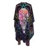 Haigof Bohemian Skull Barber Cape Hair Cutting Cape Salon Apron Adjustable for Men Women 55" X 66" view 3