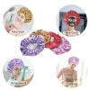 4 PCS Shower Cap for Women, Elastic and Reusable Bath Caps, Double Layers Shower Caps Reusable Waterproof, Bathing Shower Caps, Environmental Bath Hair Protection Cap - Heart view 4