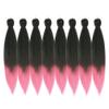 DIFUNEE Pre-stretched Braiding Hair - 16 Inch 8 Packs Ombre Pink Short Braiding Hair For Twist or Box Braids, Yaki Texture Hot Water Setting Synthetic Braiding Hair Extensions (16 Inch, T-Pink-8P) view 1