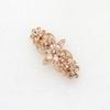 Faship Gorgeous Champagne Rhinestone Crystal Flora Hair Barrette Clip view 3
