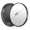 40X Magnifying Mirror, 4.5IN Round 40X Travel Magnified Mirror with 3 Suction Cups, Wall Mounted Makeup Magnifying Glass 40x High Magnification -Perfect for Handheld Detail Makeup/Shaving, Black, 1PCS view 1
