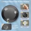 40X Magnifying Mirror, 4.5IN Round 40X Travel Magnified Mirror with 3 Suction Cups, Wall Mounted Makeup Magnifying Glass 40x High Magnification -Perfect for Handheld Detail Makeup/Shaving, Black, 1PCS view 3