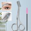 Eyebrow Scissors with Comb, 2025 Professional Eyebrow Trimmer Scissors for Women and Men, All-in-One Hair Shaper Tool (A-1pcs) view 3
