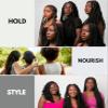 EBIN NEW YORK EBIN Gel  2x MELT'N Styling Gel Keratin and Black Castor Oil 82oz Bundle with 1x Pintail Parting Comb Lightweight Formula for Flexible Styling  Gift Set (3 Items) view 3