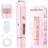Bikini Trimmer for Women,IPX7 Waterproof Rating for Wet and Dry Use,Rechargeable,Electric Razors for Women,2 in 1 Dual Blade,for Use on The Face, Underarms, Bikini Area and Legs. (Pink) view 1