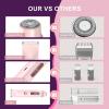 Bikini Trimmer for Women,IPX7 Waterproof Rating for Wet and Dry Use,Rechargeable,Electric Razors for Women,2 in 1 Dual Blade,for Use on The Face, Underarms, Bikini Area and Legs. (Pink) view 4