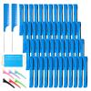 48 Pcs Small Perm Rods Set,Blue Plastic Small Rods for Hair,Women Perm Rod for Short Hair with 6 Hairs Clips,2 Combs 1 Box Permpaper,for Cold Wave Perming and Hairdressing Styling Essential Tools view 1