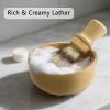 Kikc Men's Shaving Kit with Natural Boar Bristle Shaving Brush, Pure Bamboo Shaving Brush Stand with Bowl | Complete Wet Shaving Set for Smooth & Luxurious Shave view 3