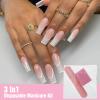 20 Sets Disposable Manicure Kit Individually Package Included Mini Nail File, Mini Nail Buffer, Nails Stick, Nails Tool Kit Manicure Set for Salon Home (80/100 Grit) view 3