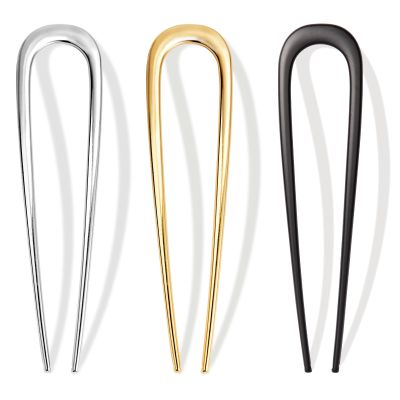 3 PCS French Hair Pins for Women - French Twist and Buns, Elegant Gold Hair Accessories