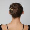 3 PCS French Hair Pins for Women - French Twist and Buns, Elegant Gold Hair Accessories view 2