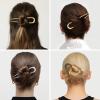 3 PCS French Hair Pins for Women - French Twist and Buns, Elegant Gold Hair Accessories view 3