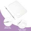 3Pcs Acrylic Makeup Palette Makeup Mixing Tray with Makeups Spatula Metal Mirror for Beauty Salon Color Cream Liquid Foundation Mixing Palette Eye Shadow Lipsticks Nail Art view 4