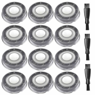 12PCS HS740 Blade Refill, Head Shaver Replacement Heads Compatible with Philips Head Shaver Pro HS5980 HS7980 HS9980, 3 Cleaning Brush