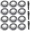 12PCS HS740 Blade Refill, Head Shaver Replacement Heads Compatible with Philips Head Shaver Pro HS5980 HS7980 HS9980, 3 Cleaning Brush view 1
