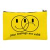 Your Feelings Are Valid Travel Makeup Bag - Self Care Accessory Pouch view 1