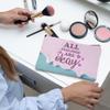 All Feelings Are Okay Travel Makeup Bag - Empowering Quote Accessory Pouch view 3