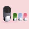 3-in-1 Sonic Vibration Silicone Facial Cleanser & Massager Black view 2