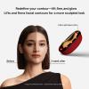 ZDEER LED Red Light Therapy for Face & Neck Massager Facial Care Device  Electric Gua Sha Brass Tool with Heat & Vibration for Firming, Sculpting & Skincare, Red view 2