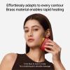 ZDEER LED Red Light Therapy for Face & Neck Massager Facial Care Device  Electric Gua Sha Brass Tool with Heat & Vibration for Firming, Sculpting & Skincare, Red view 4