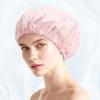 Shower Caps For Women Reusable Waterproof Keeping Hair Dry When Taking a Bath view 2