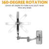 8 Inch Make-up Mirror Shaving Mirror, 360 Swivel Extendable Cosmetic Vanity Mirror, 3X/5X/7X/10X Magnifying Cosmetic Mirror, Extendable Arm, for Bathroom Vanity (Green Bronze 3X) view 2