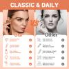 2Pcs 3D Eyebrow Pencil, 2025 Upgrade 4-Tip Microblade Pen, Long-Lasting Fine Stroke Brow Makeup (Light Brown) view 2