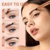 2Pcs 3D Eyebrow Pencil, 2025 Upgrade 4-Tip Microblade Pen, Long-Lasting Fine Stroke Brow Makeup (Light Brown) view 4