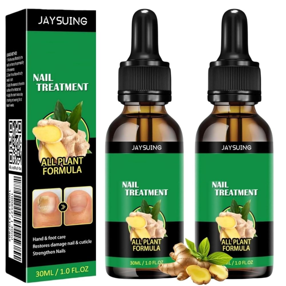 2Pcs Ginger Nail, Ginger Cuticle Care Oil For Nails, Ginger Serum Solution, Cuticle Serum For Nails