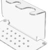 DimyFew Razor Holder Razor and Brush Stand Clear Acrylic, Space Saving, Easy to Install Hanger Organizer for Bathroom, Shower view 2
