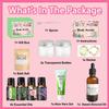 DINGTU Body Scrub Making Kit- Make Your Own Salt Body Scrub with Almond Oil, Essential Oils, Moisturizing and Exfoliating Dry Skin, Hand, Foot, DIY Organic Body Scrubs Gifts For Women & Men view 3
