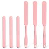6 Pcs Silicone Stir Sticks and Silicone Wax Spatula Set Reusable Hard Wax Stick for Home Hair Removal Body Care (Pink) view 1