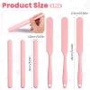 6 Pcs Silicone Stir Sticks and Silicone Wax Spatula Set Reusable Hard Wax Stick for Home Hair Removal Body Care (Pink) view 2