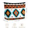 Meaudiwes Travel Cosmetic Bag, Large Makeup Case, Toiletry Bag, Personality Fashion Zipper Cosmetic Case Indiana Western Southwest Tribal Ethnic Aztec Geometric view 2