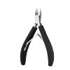 Nail Cuticle Scissors Remover Dead Skin Nippers Stainless Steel Cuticle Cutters Fingernail Clipper Silicone Handle(Black) view 1