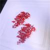 1 Pair Bridal Hair Accessories Red Crystal Accessory Wedding Banquet Clips Fashion Jewelry view 3
