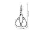1Pcs Nail Cutter Scissors Eyebrows Eyelash Multi-purpose Curved Blade Pedicure Fingernail Toenail Clipper view 3