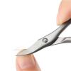 1Pcs Nail Cutter Scissors Eyebrows Eyelash Multi-purpose Curved Blade Pedicure Fingernail Toenail Clipper view 4