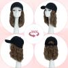 SEGOHAIR Hat Wig for Women Baseball Cap with Hair Extensions 8 Inch Synthetic Wavy Curly Adjustable Wig Hat with Attached Hair for Daily Wear, (10P22T, Medium Brown Mix Dark Blonde) view 4