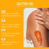 Face & Body Glitter -Holographic Orange Glitter Gel Makeup for Festivals, Raves, Anime Cosplay - Safe for Face, Easy Application & Removal, 1.76oz view 3