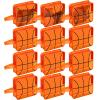 12 Pcs Basketball Clear Makeup Bag Cosmetic Snack Bag with Zipper Handle PVC Pouch Waterproof Travel Toiletry Handbag Accessories for Woman Friends Basketball Birthday 2026 Senior Night Team Gift view 1