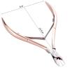 Rose Gold/Pink Nail Cuticle Nipper Clipper Cutter Scissor Trimmer Cuticle Dead Skin Remover Pedicure Nail Art Tool for view 2