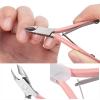Rose Gold/Pink Nail Cuticle Nipper Clipper Cutter Scissor Trimmer Cuticle Dead Skin Remover Pedicure Nail Art Tool for view 3